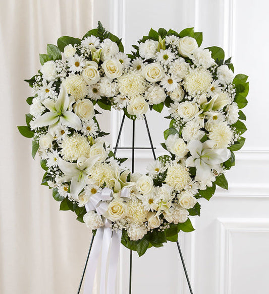ALWAYS REMEMBER HEART IN WHITE