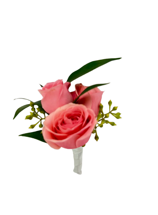Pink Spray Rose Boutonniere