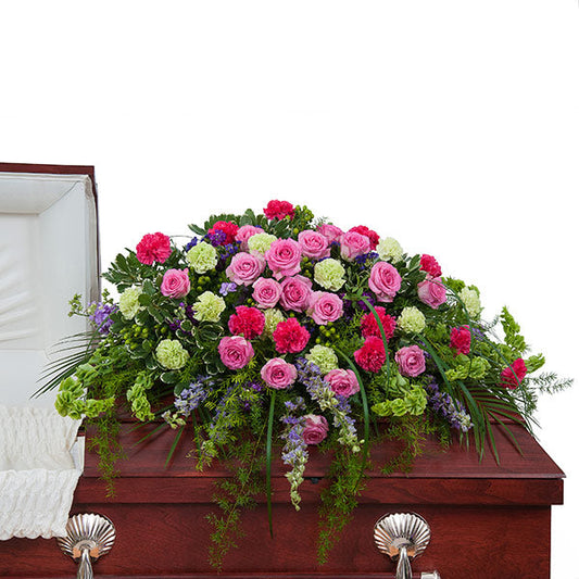 FOREVER CHERISHED CASKET SPRAY